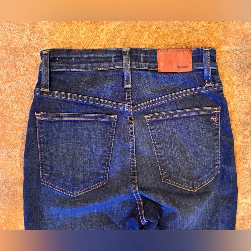 Madewell Curvy High Rise Skinny Jeans Women’s 27 Dark Wash Stretch Denim